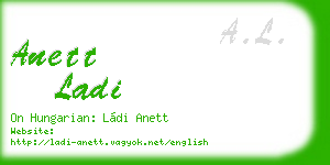 anett ladi business card