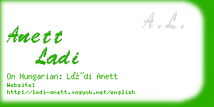 anett ladi business card